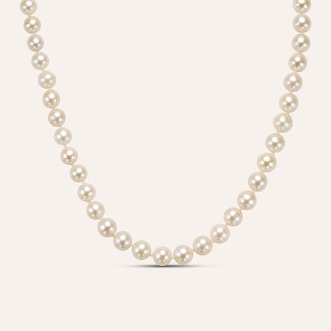 Collana Gold Pearls Oro Bianco Perla D'Acqua Dolce Diamante - Collane Donna | Stroili
