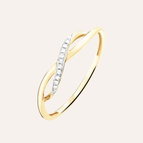 Anello Fascia Sophia Oro Giallo Diamante - Anelli con Pietre Donna | Stroili