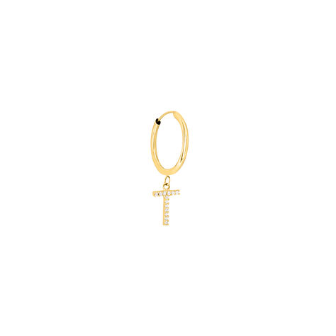 Mono Orecchino A Cerchio Toujours Oro Giallo Cubic Zirconia - Mono Orecchino Donna | Stroili