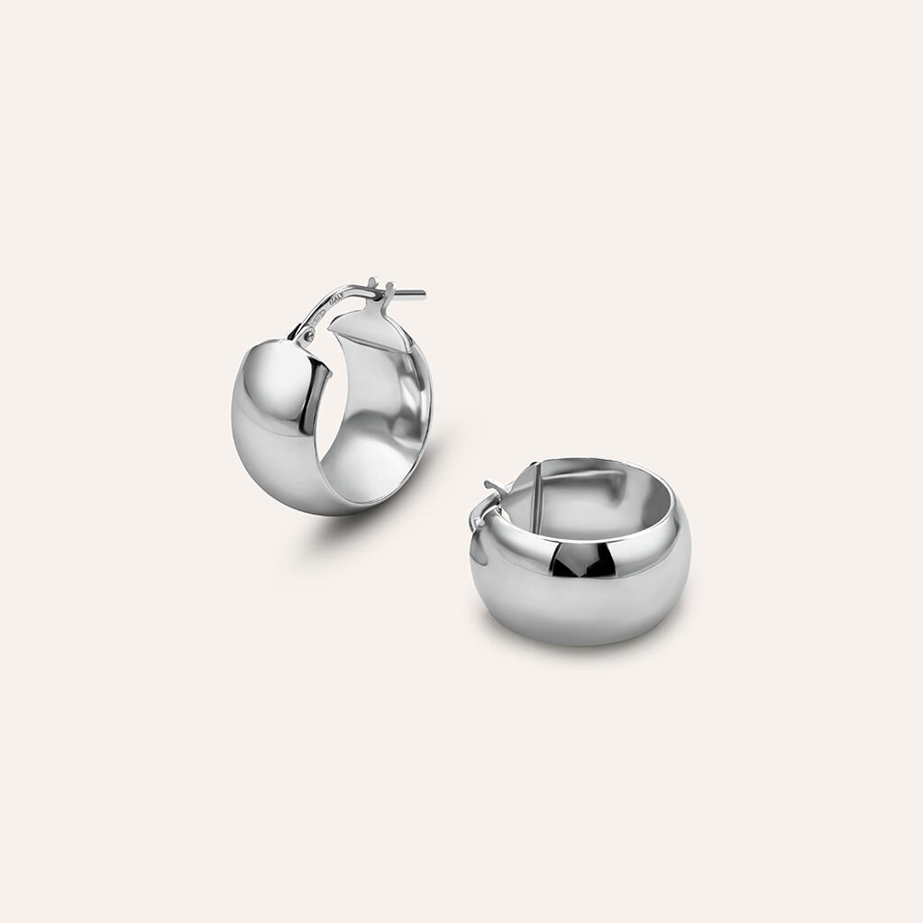 Orecchini A Cerchio Silver Collection Argento Rodiato - Gioielli Donna | Stroili