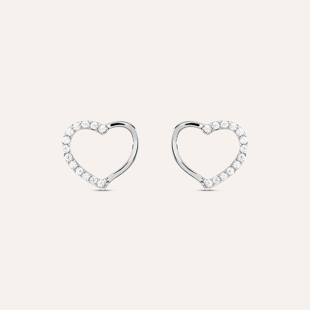 Orecchini Lobo Silver Moments Argento Rodiato Cubic Zirconia - Orecchini a Lobo Donna | Stroili