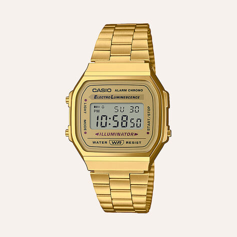 Orologio Uomo Casio G-Shock quadrante gold A168WG-9EF - Orologi Sportivi Uomo | Stroili