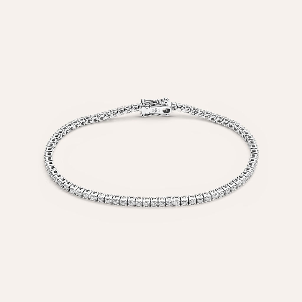 Bracciale Tennis Claire Oro Bianco Cubic Zirconia