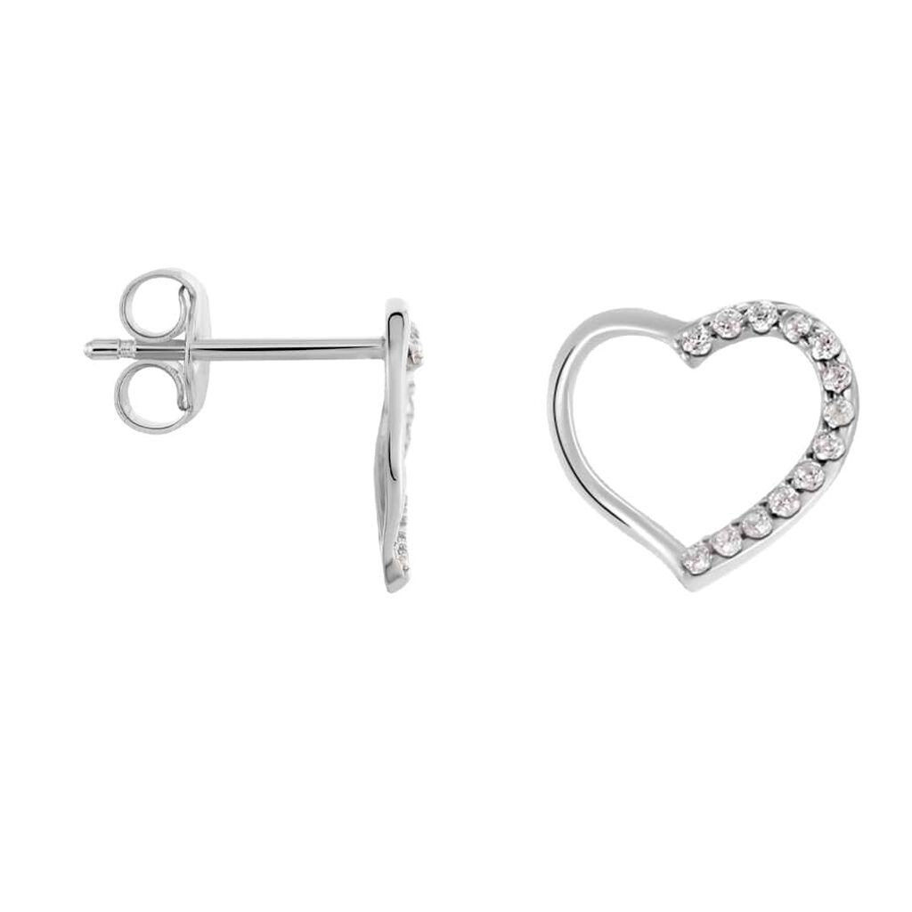 Orecchini Lobo Silver Moments Argento Rodiato Cubic Zirconia - Orecchini a Lobo Donna | Stroili