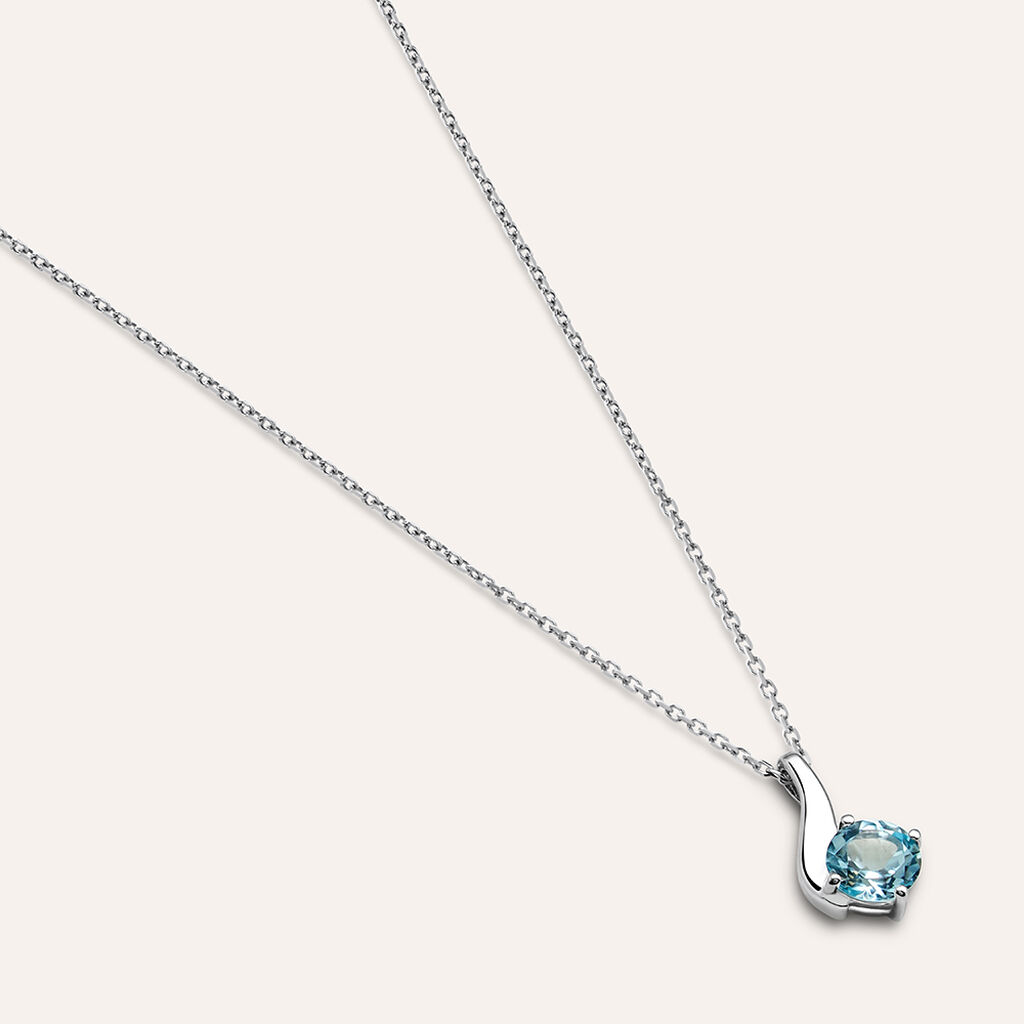 Collana Punto Luce Amélie Oro Bianco Topazio - Collane Punto Luce Donna | Stroili