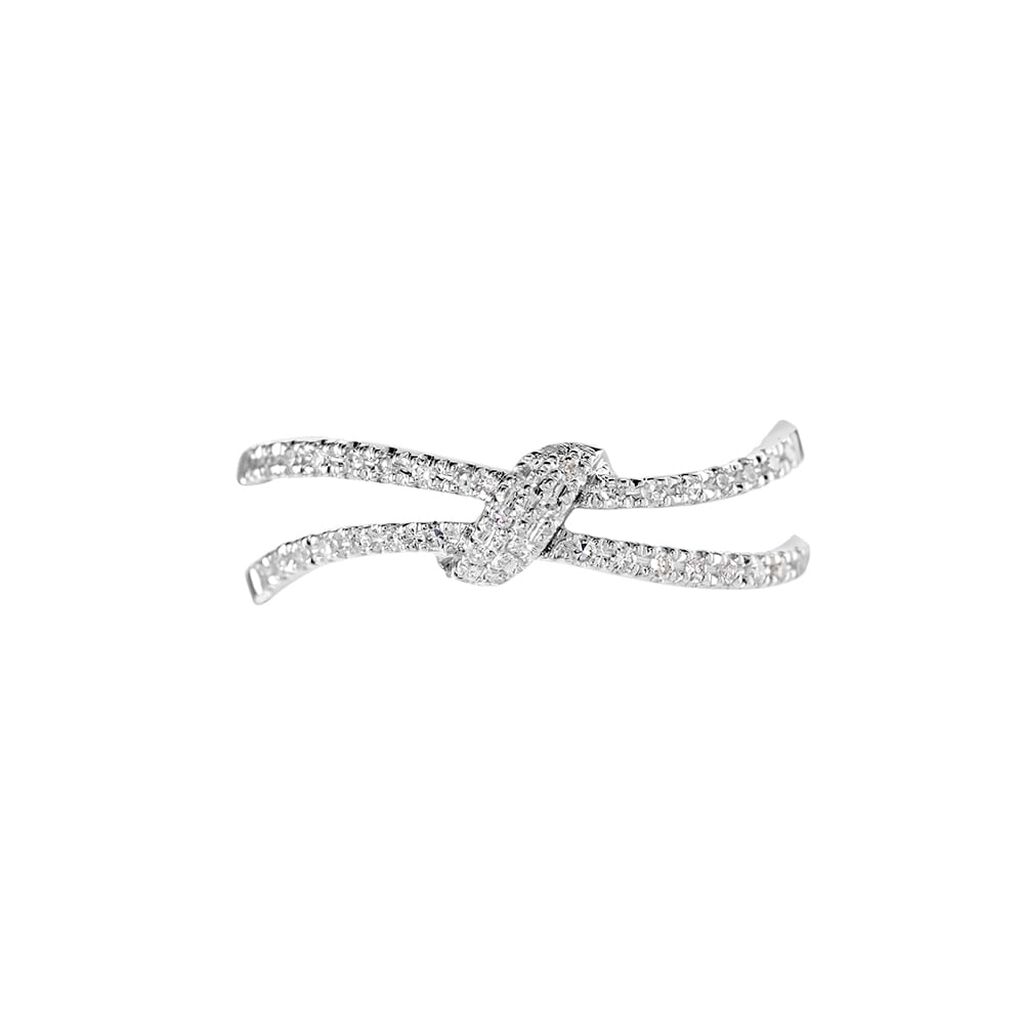 Anello Fantasia Sophia Oro Bianco Diamante - Anelli con Pietre Donna | Stroili