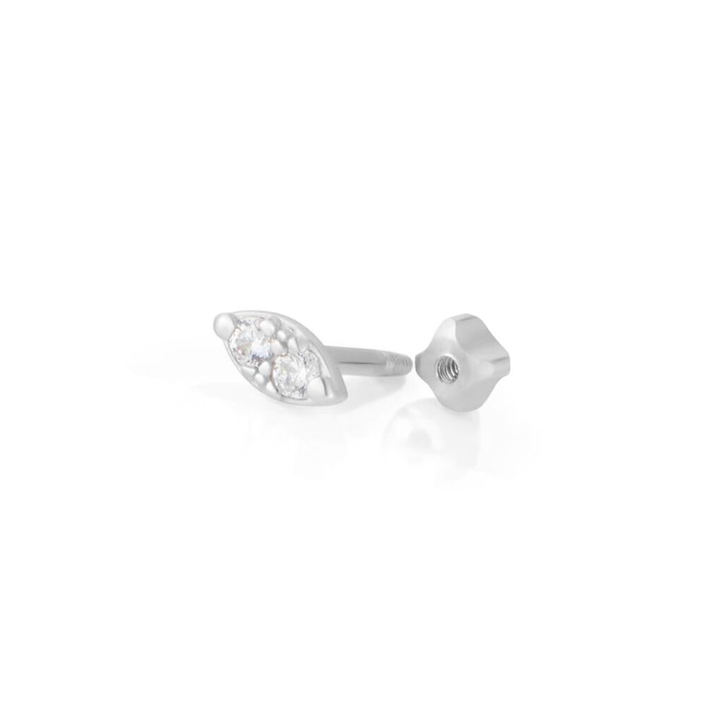 Piercing Orecchio Bon Ton Oro Bianco Cubic Zirconia - Piercing Orecchio Donna | Stroili