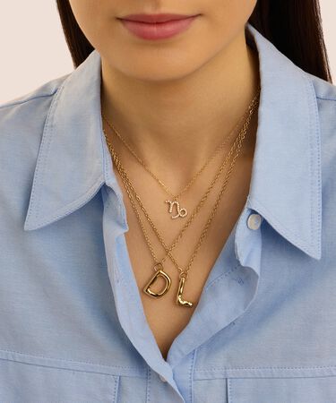 Collana Radiance Acciaio Dorato