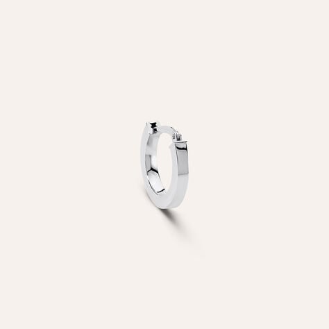 Mono Orecchino A Cerchio Toujours Oro Bianco - Mono Orecchino Unisex | Stroili