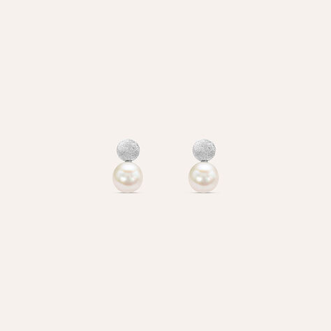 Orecchini Lobo Silver Pearls Argento Rodiato Perla sintentica - Orecchini a Lobo Donna | Stroili