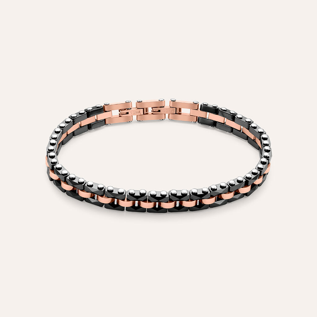 Bracciale Catena Man Code Acciaio Bicolore