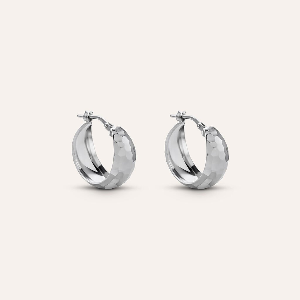 Orecchini A Cerchio Silver Collection Argento Rodiato - Gioielli Donna | Stroili