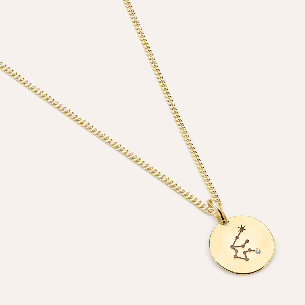 Pendente Po&egrave;me Oro Giallo Cubic Zirconia