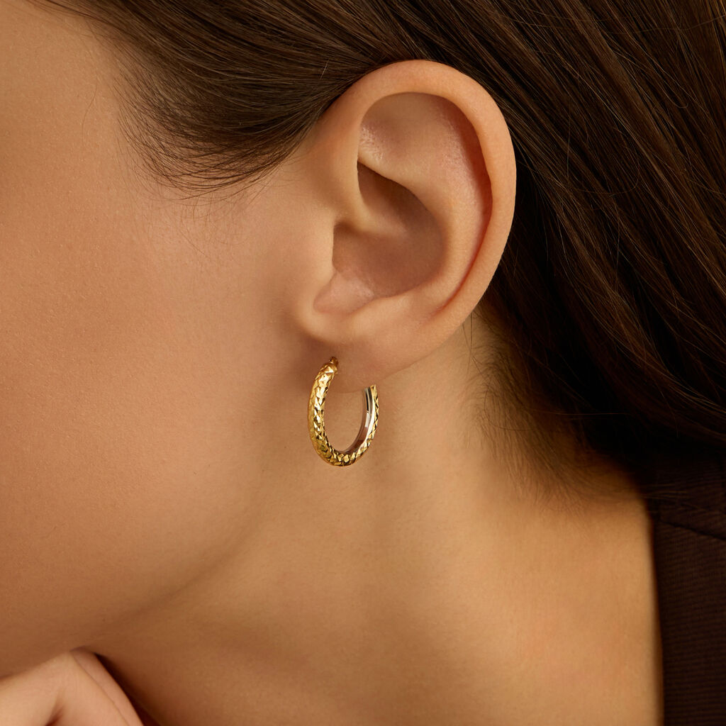 Orecchini A Cerchio Toujours Oro Bicolore