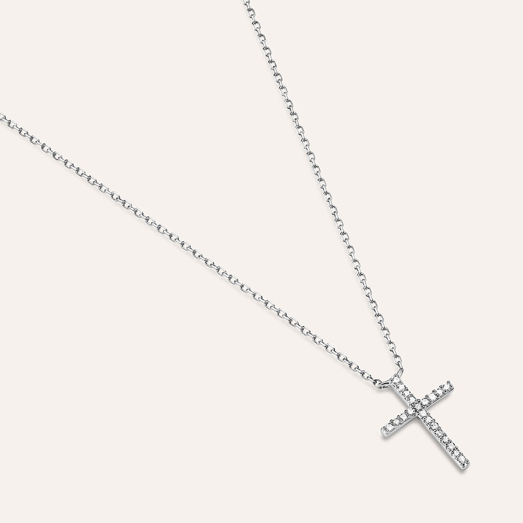 Collana Sophia Oro Bianco Diamante