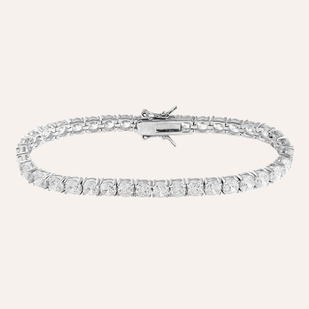 Bracciale Tennis Silver Elegance Argento Rodiato Cubic Zirconia