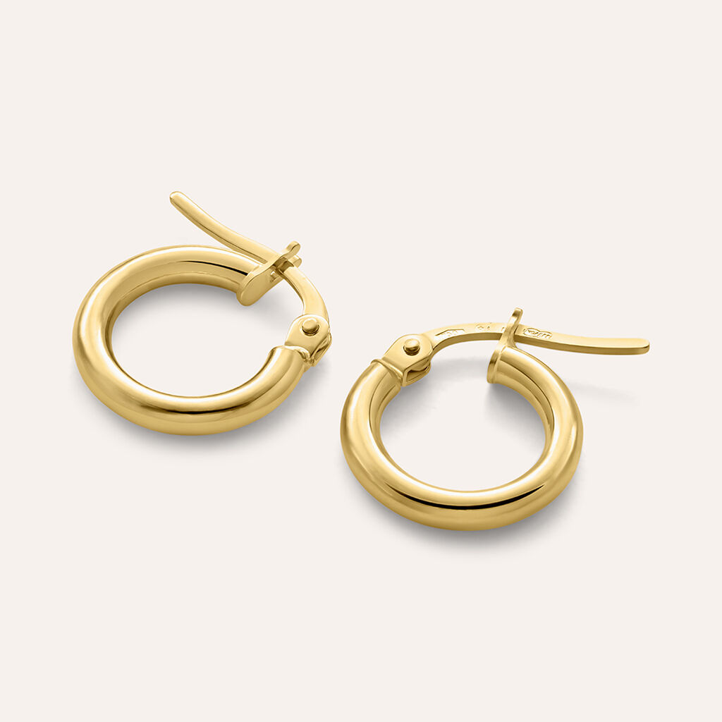 Orecchini A Cerchio Gold Essence Oro Giallo - Orecchini a Cerchio Donna | Stroili