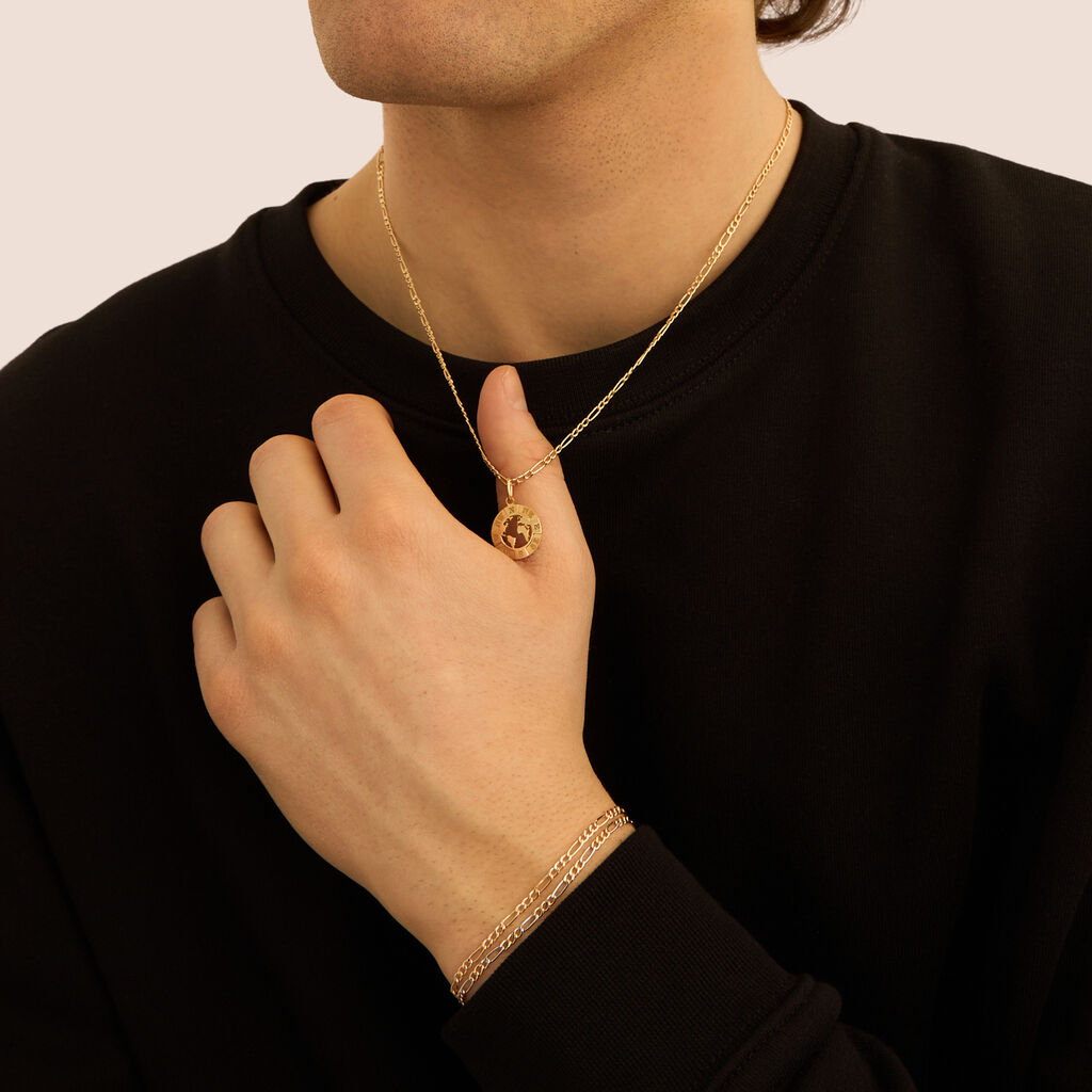 Bracciale Catena L'homme Or Oro Bicolore - Bracciali Uomo | Stroili