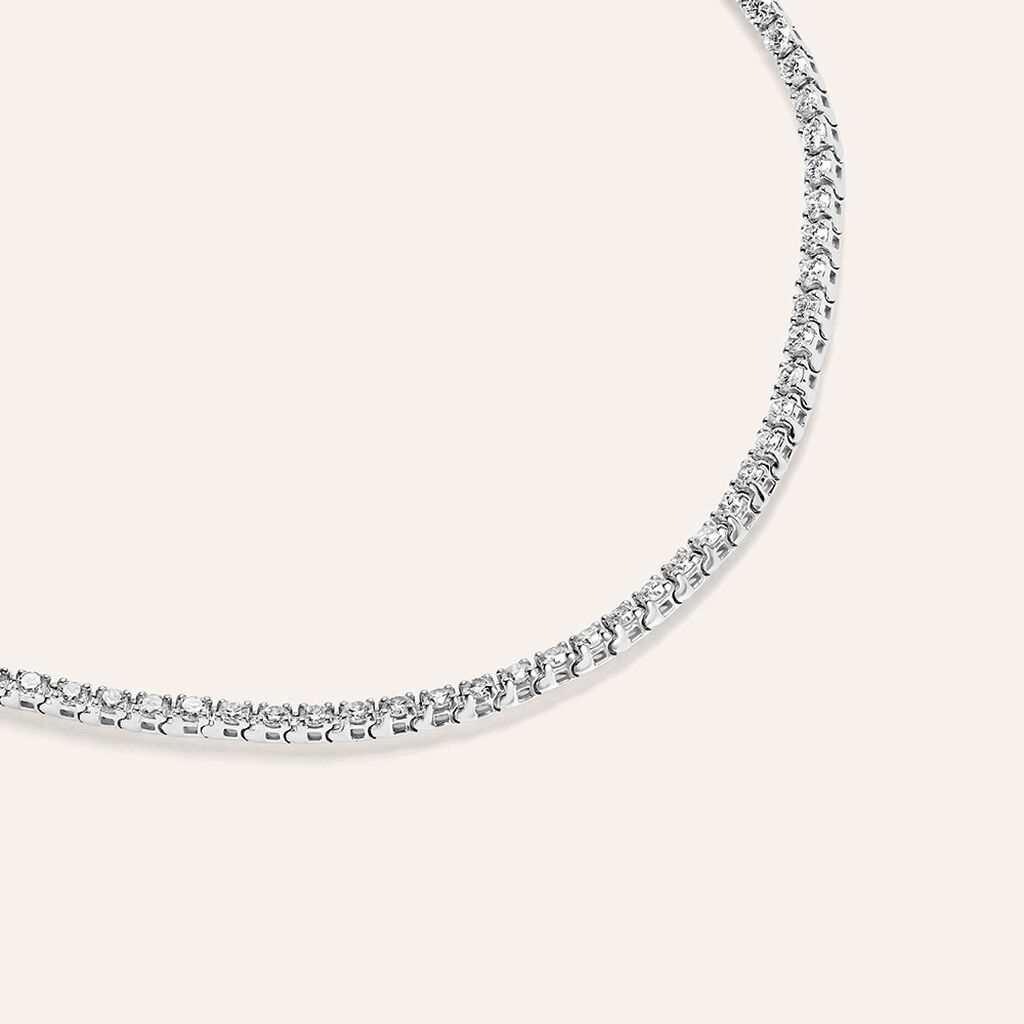 Bracciale Tennis Diamade Oro Bianco Diamante Lab-Grown - Bracciali Tennis Donna | Stroili