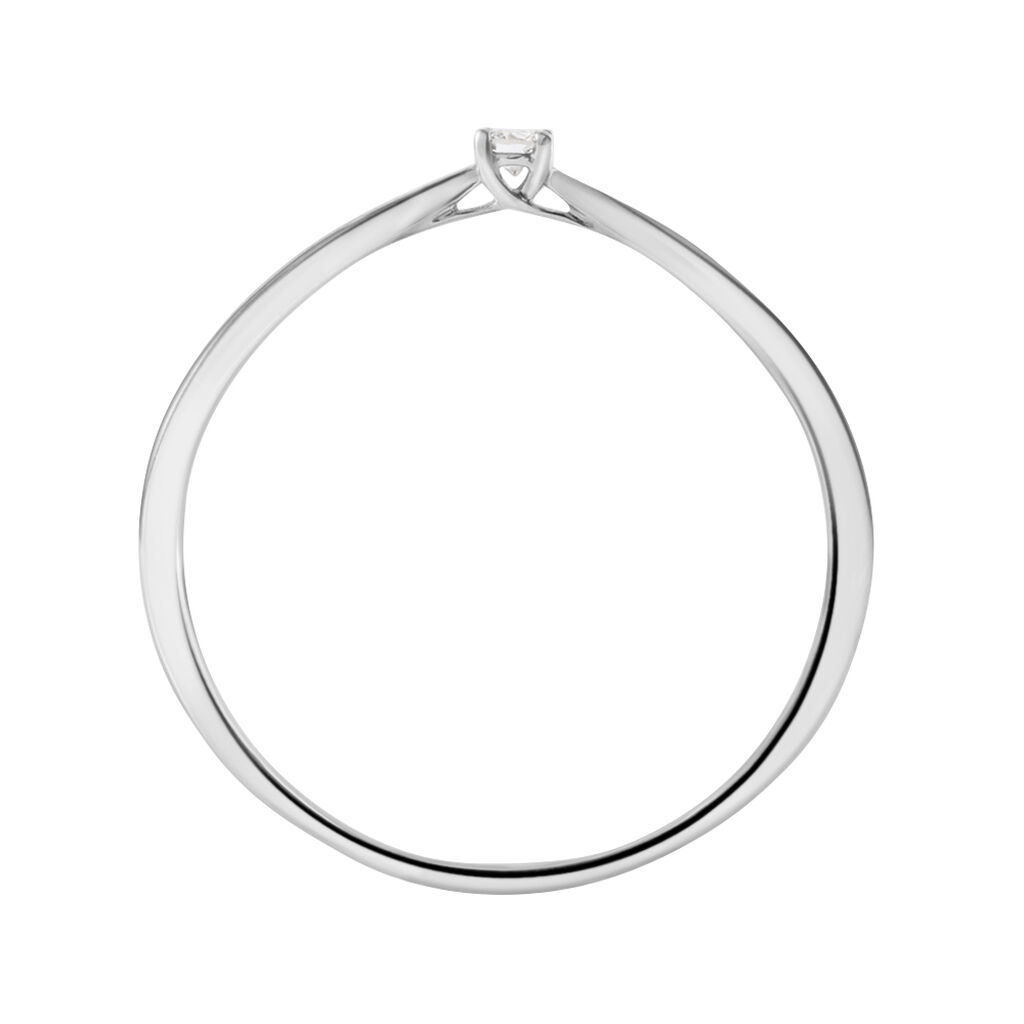 Anello Solitario Grace Oro Bianco Diamante - Anelli con Pietre Donna | Stroili