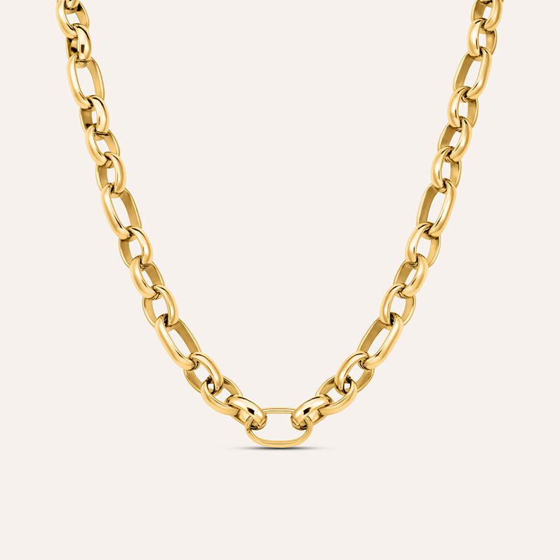 Catena Radiance Acciaio Dorato - Collane Catena Donna | Stroili