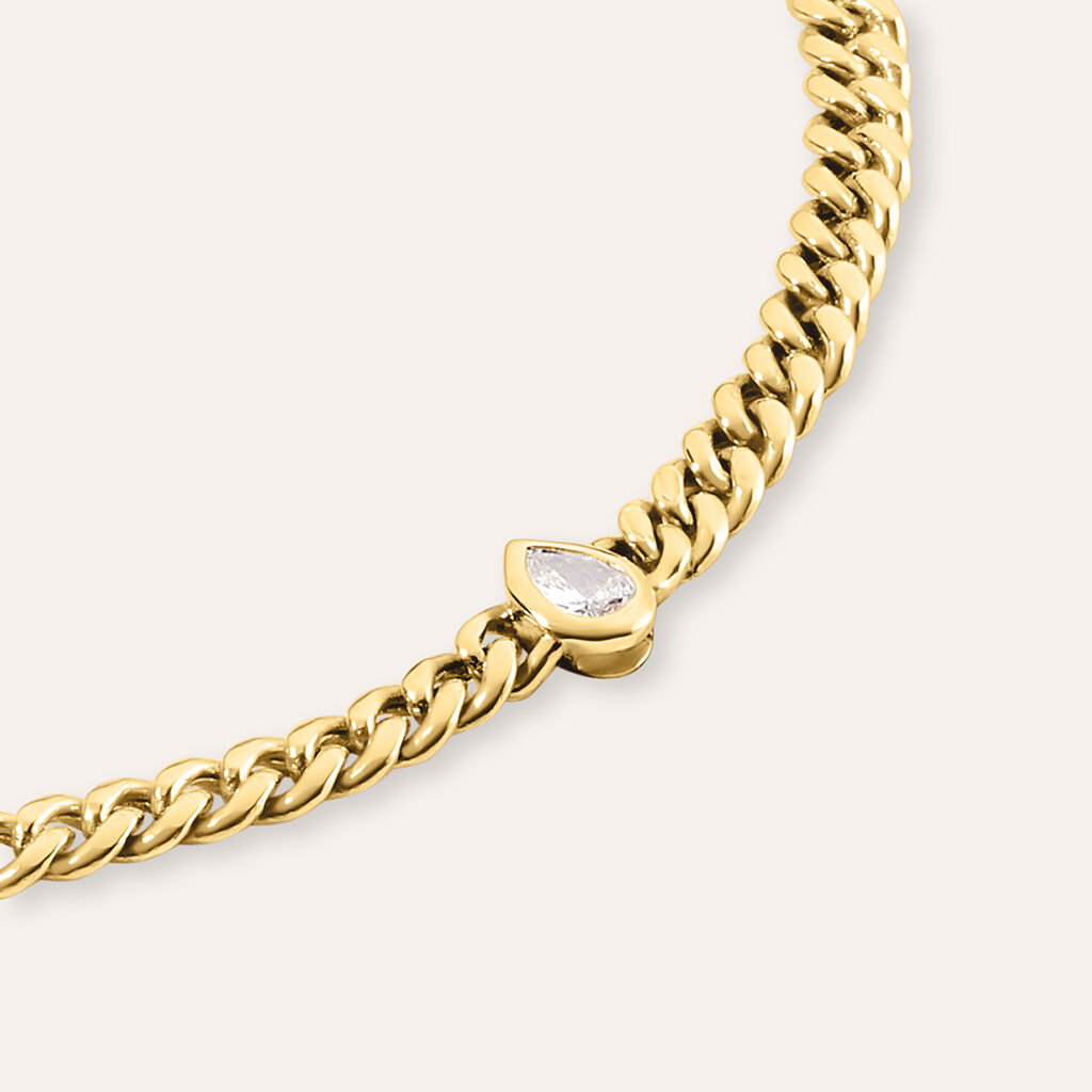 Bracciale Catena Diamade Glam Oro Giallo Diamante Lab-Grown
