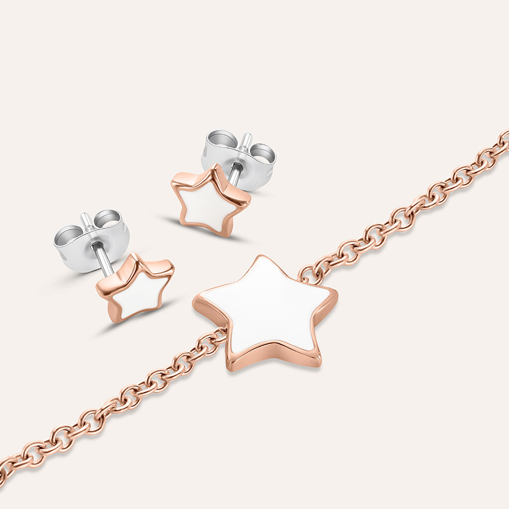 Bracciale Lady Sweet Acciaio Rosa - Bracciali con Incisione Donna | Stroili