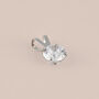 Pendente Punto Luce Po&egrave;me Oro Bianco Cubic Zirconia