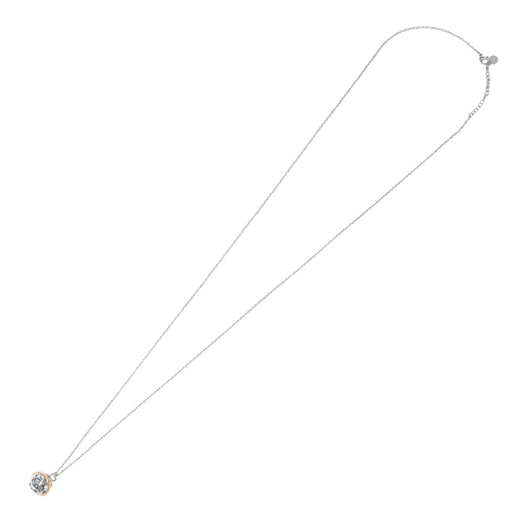 Collana Chiama Angeli Lady Code Acciaio Bicolore Bianco / Rosa - Collane Chiama Angeli Donna | Stroili