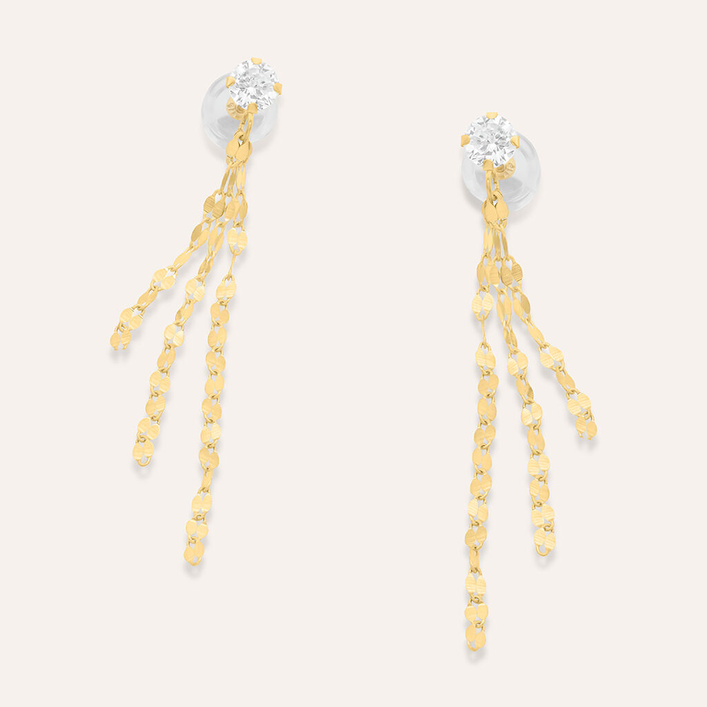 Orecchini Pendenti Claire Oro Giallo Cubic Zirconia
