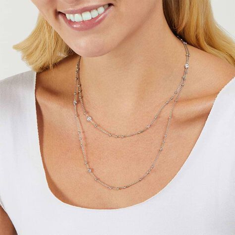 Collana Silver Elegance Argento Rodiato Cubic Zirconia - Collane Donna | Stroili
