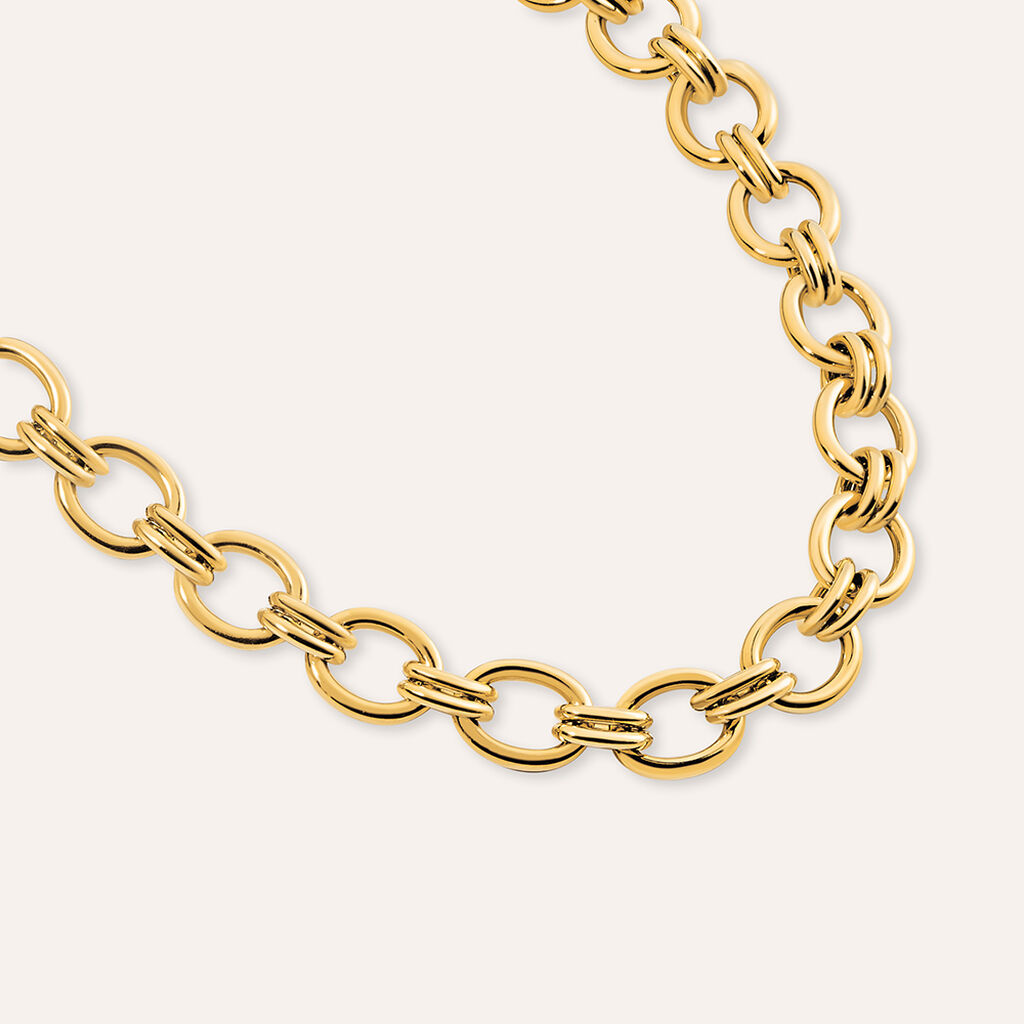 Collana Radiance Acciaio Dorato