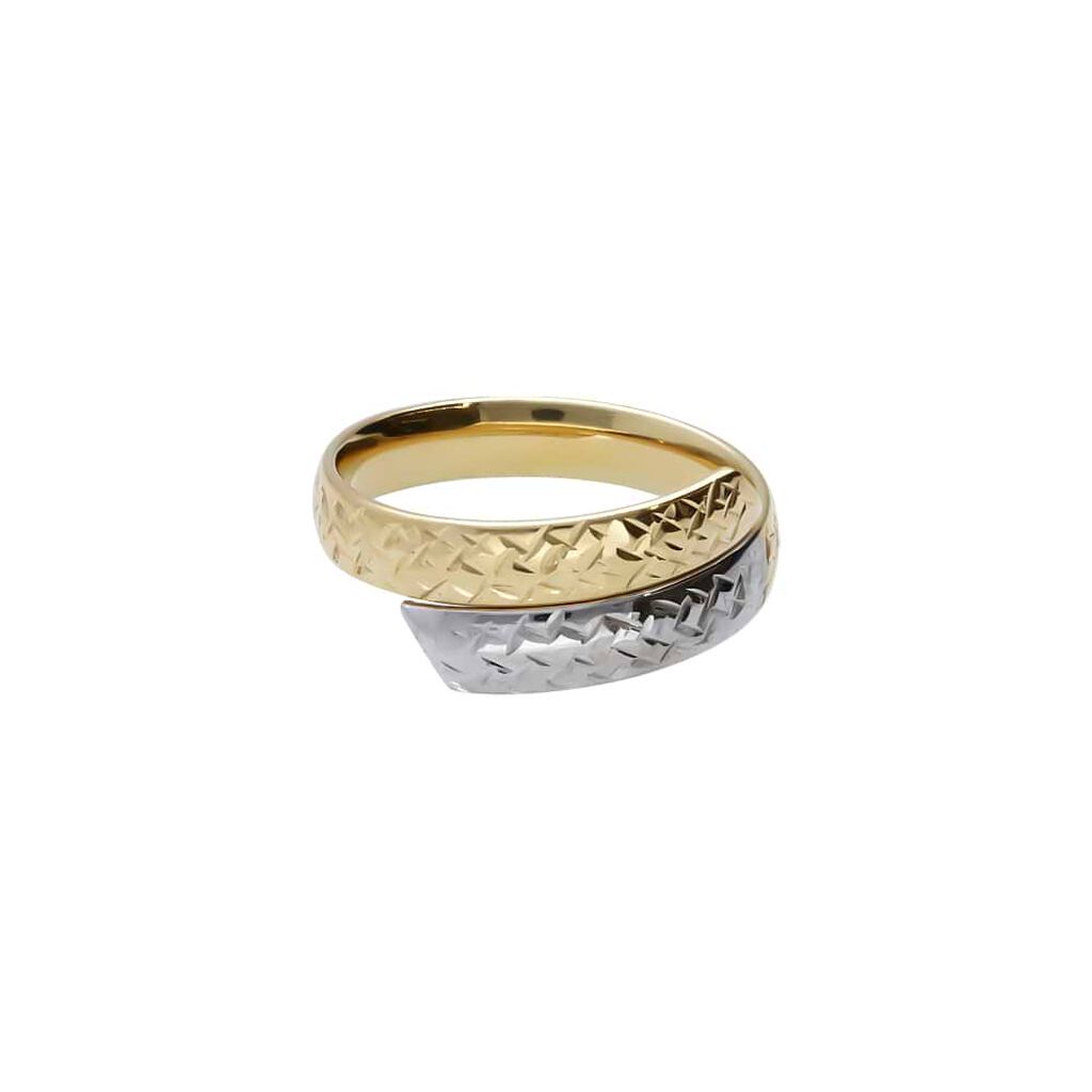 Anello Fascia Golden Lover Oro Bicolore - Anelli 18 Carati Donna | Stroili