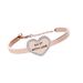 Bangle Do it with love in acciaio rosato e strass - Bracciali Donna | Stroili