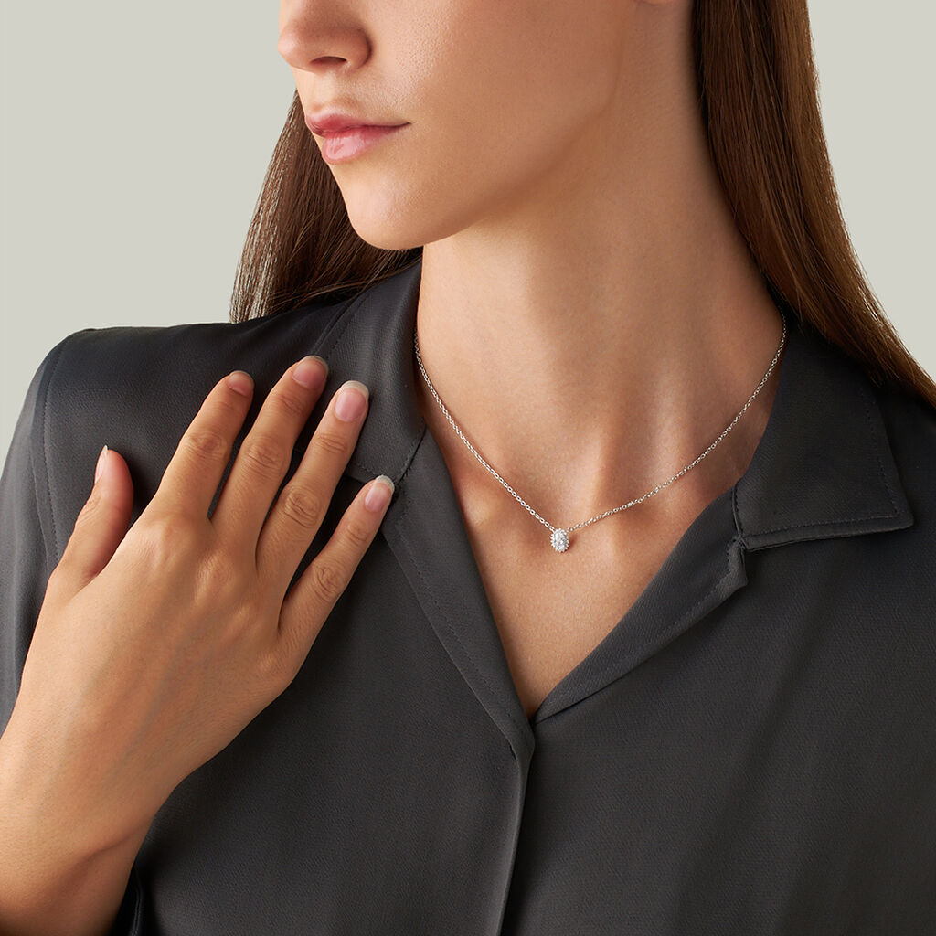 Collana Silver Elegance Argento Rodiato Cubic Zirconia - Collane Donna | Stroili