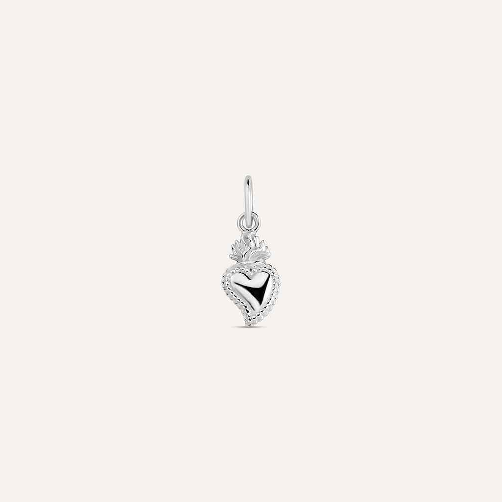 Pendente Love Beats Argento Rodiato