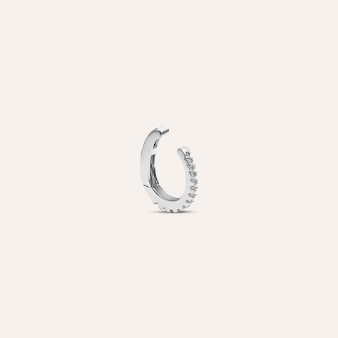 Ear Cuff Bon Ton Oro Bianco Cubic Zirconia - Ear Cuff Donna | Stroili
