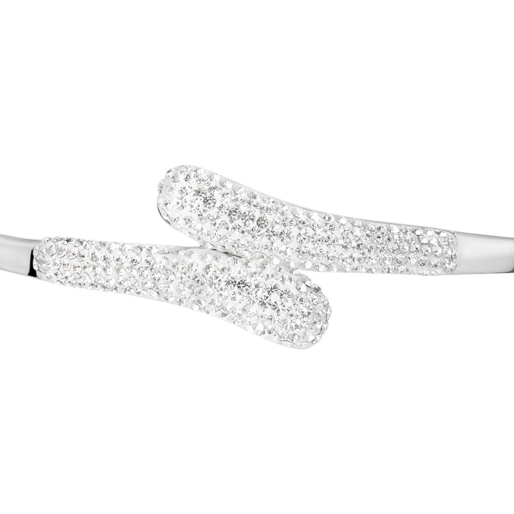 Bangle Lady Phantasya Acciaio Cristallo - Bracciali Rigidi Donna | Stroili