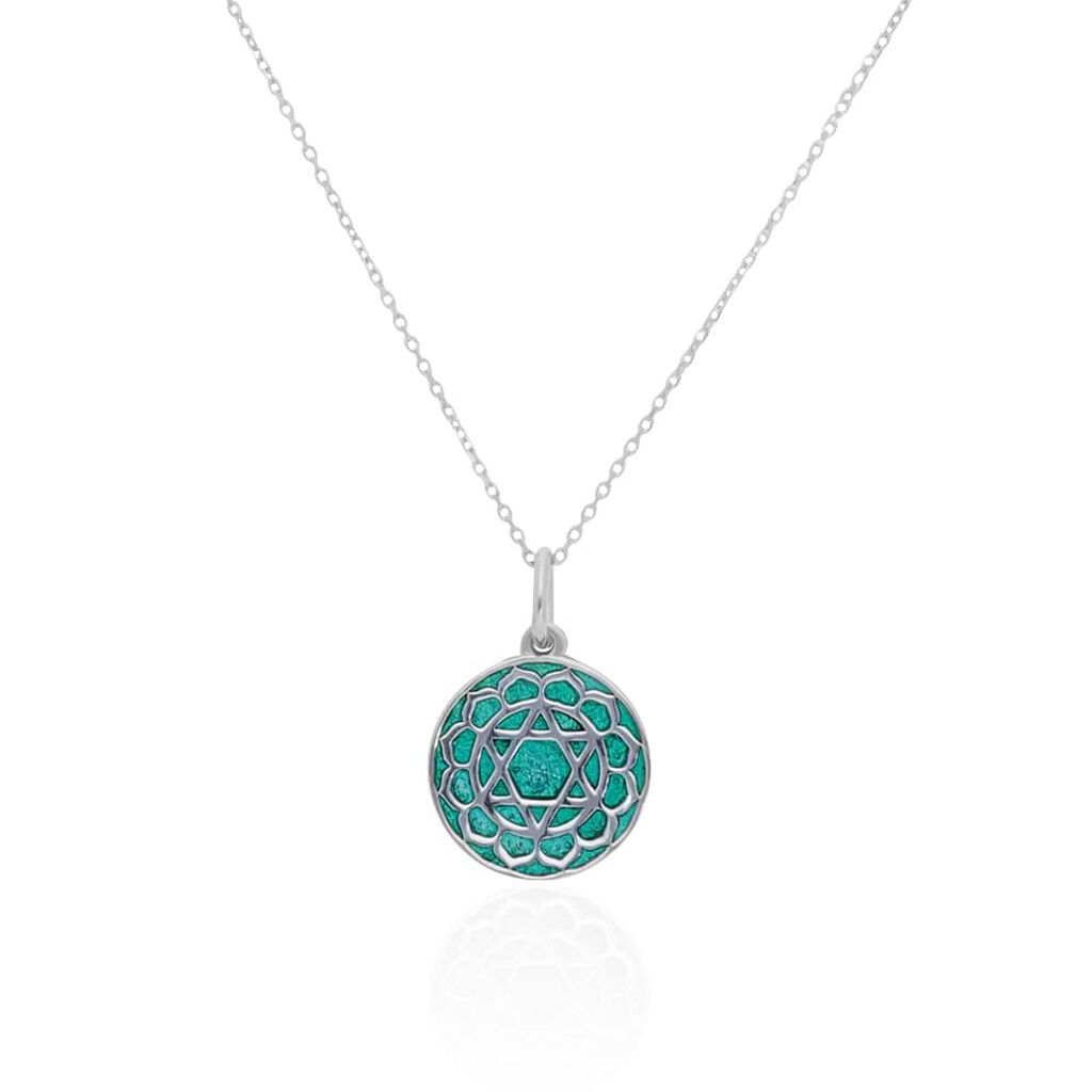 Charm in argento rodiato con simbolo IV Chakra dell'amore - Charms Donna | Stroili