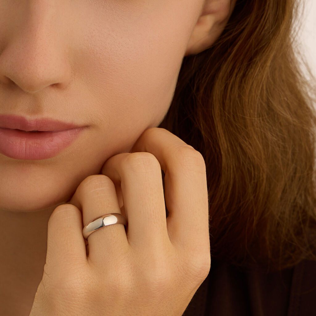 Fede Mantovana Leggera 5 mm Oro Bianco