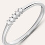 Anello Riviere Grace Oro Bianco Diamante