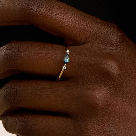 Anello Solitario Amélie Oro Giallo Topazio Cubic Zirconia - Anelli con Pietre Donna | Stroili