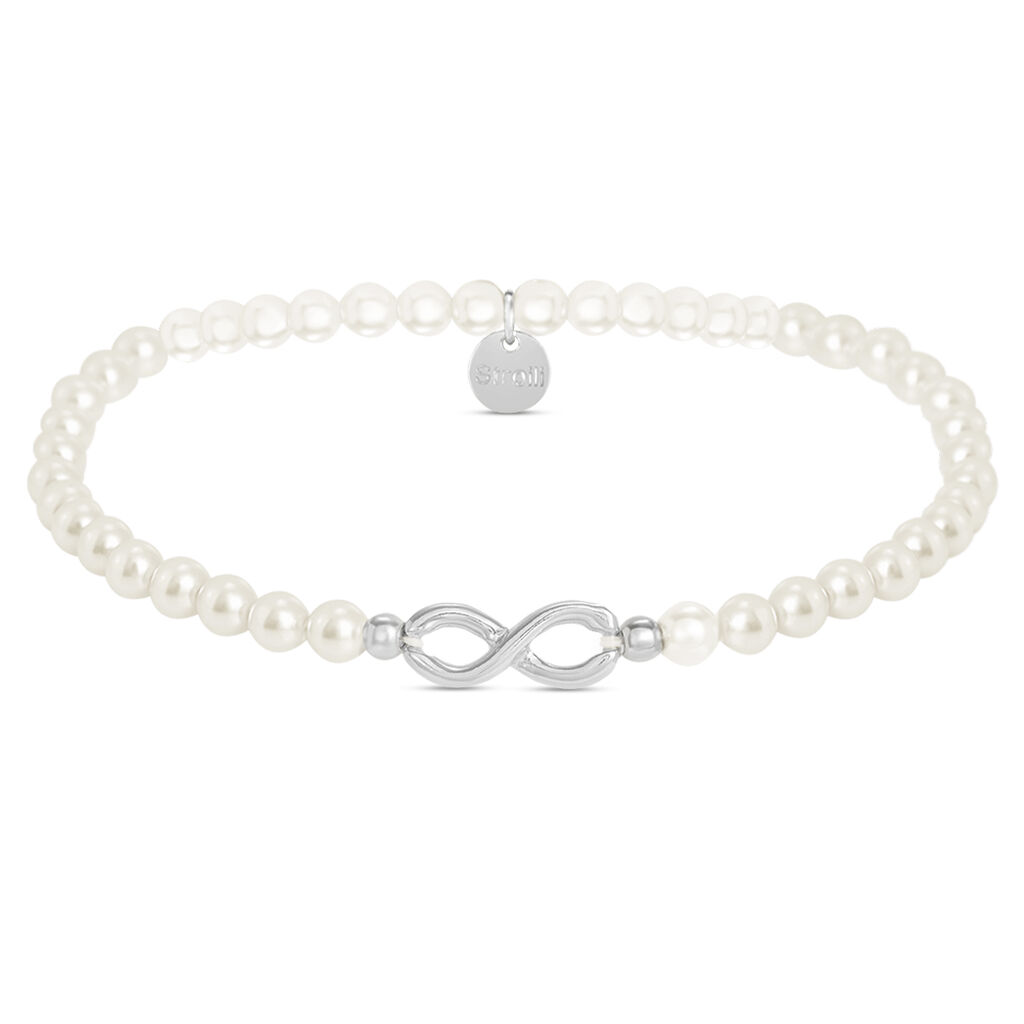 Bracciale Silver Pearls Argento Rodiato Perla sintentica - Bracciali Love Donna | Stroili