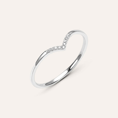 Anello Fantasia Sophia Oro Bianco Diamante - Anelli con Pietre Donna | Stroili