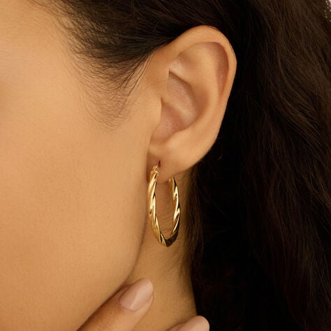 Orecchini A Cerchio Gold Essence Oro Giallo - Orecchini a Cerchio Donna | Stroili