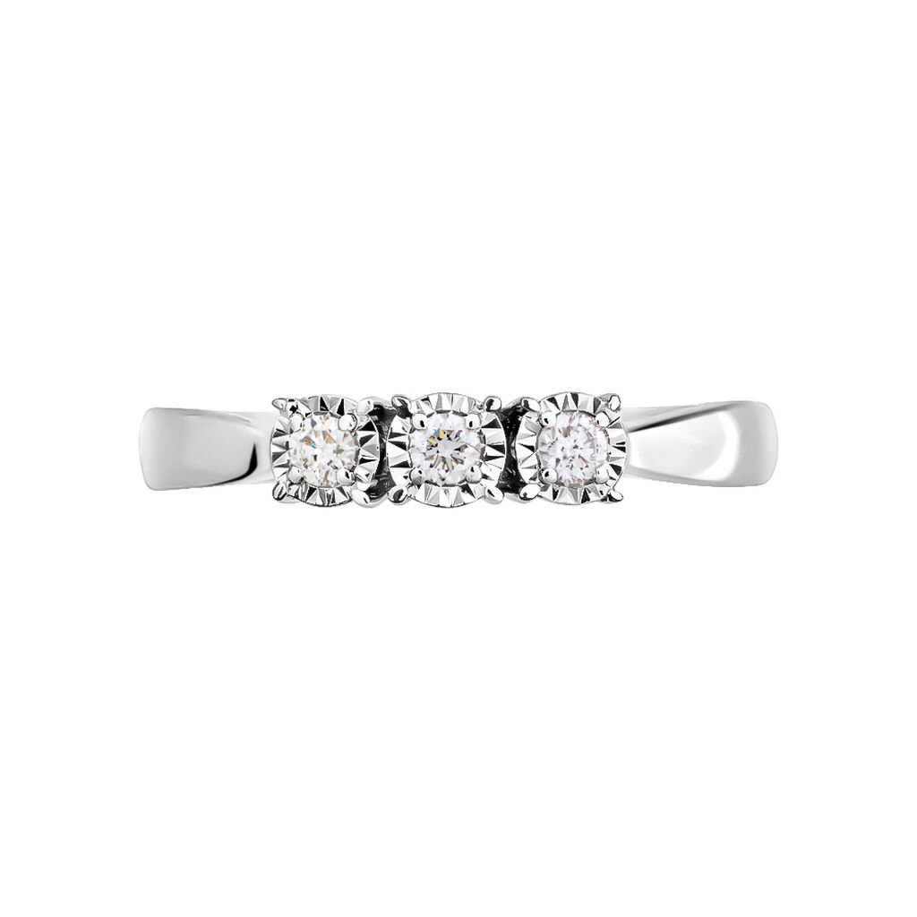 Anello Trilogy Diamotion Oro Bianco Diamante - Anelli con Pietre Donna | Stroili