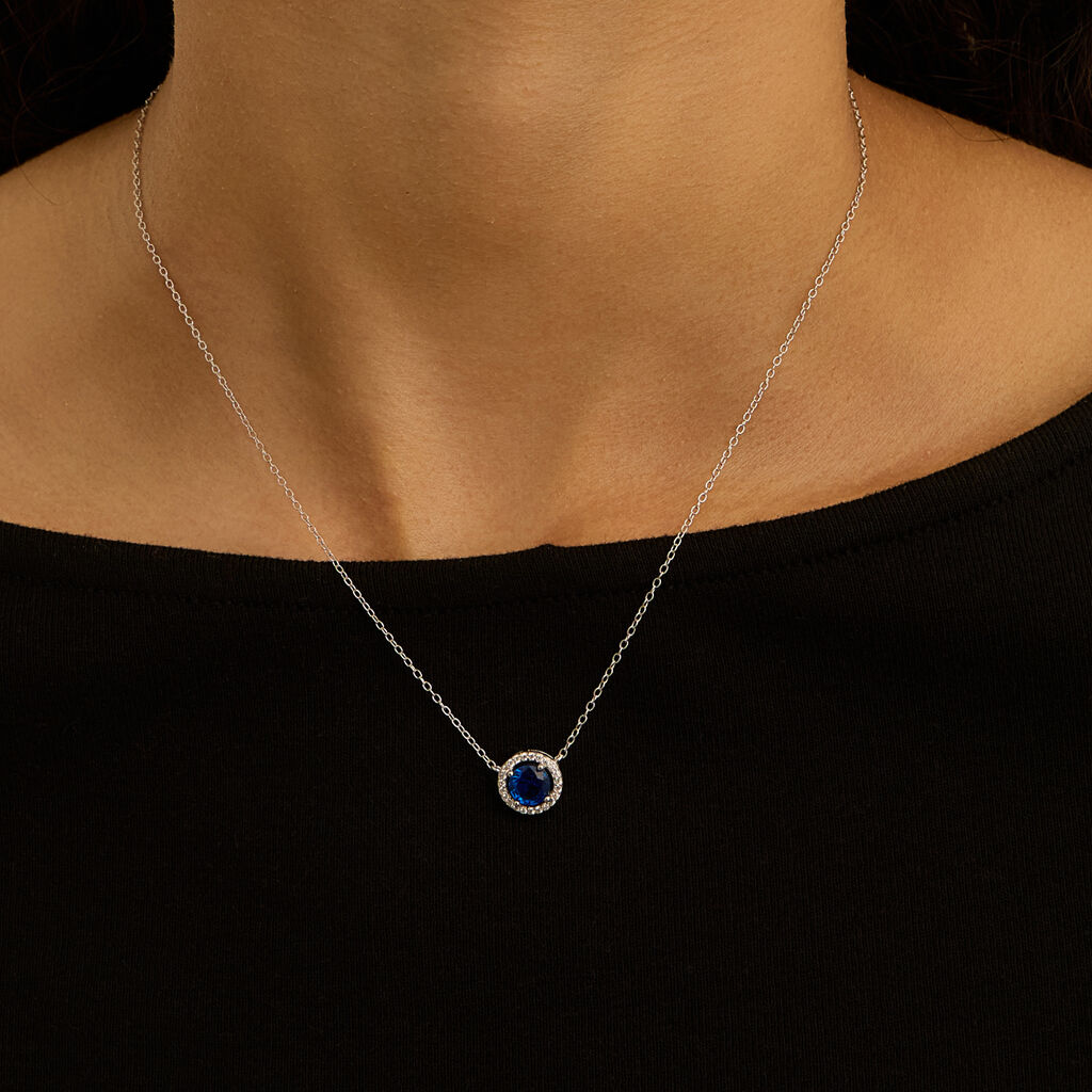 Collana Punto Luce Silver Rainbow Argento Rodiato Cubic Zirconia