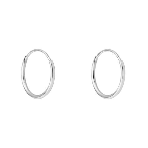 Orecchini A Cerchio Toujours Oro Bianco - Orecchini a Cerchio Donna | Stroili