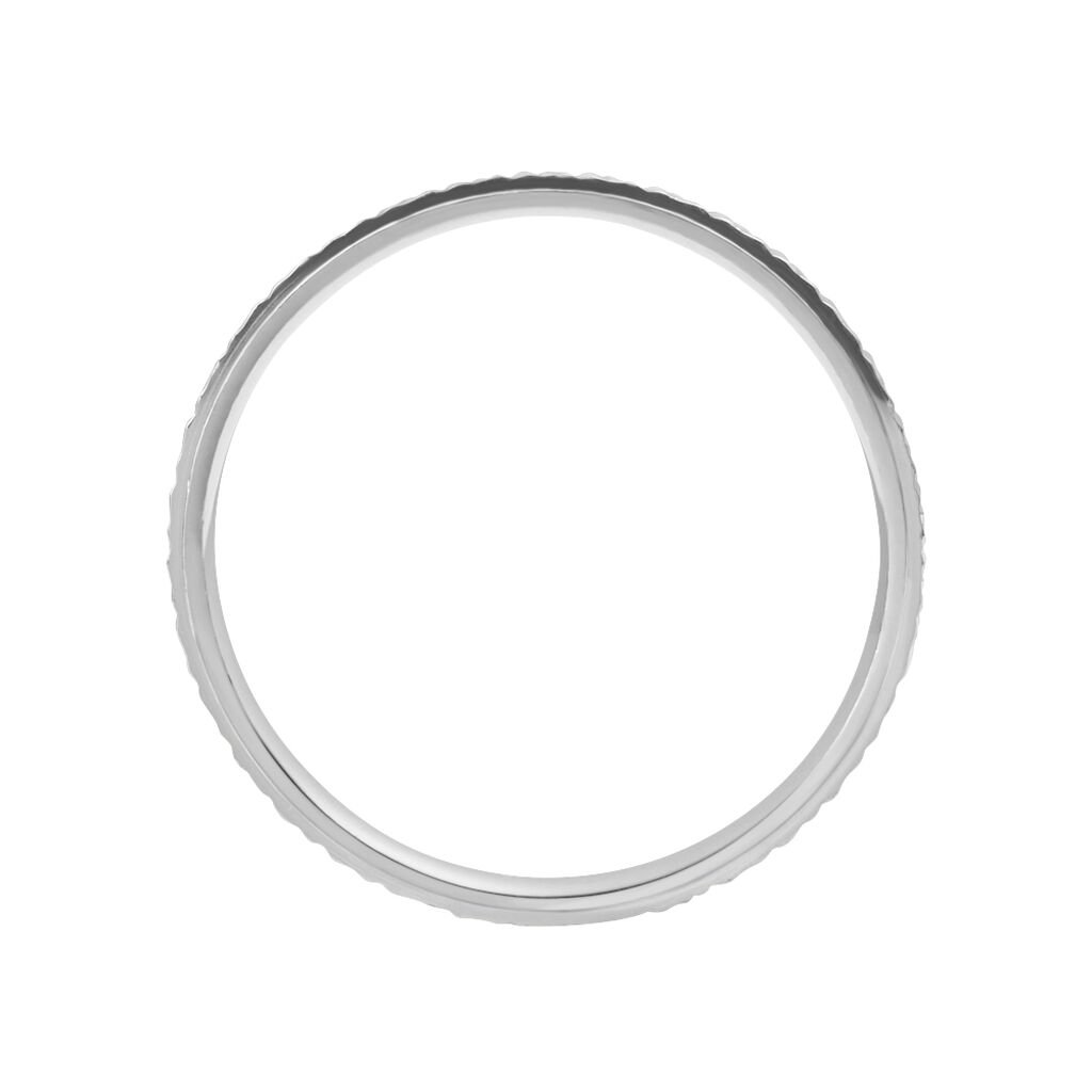 Fede Classica Diamantata 3 mm Oro Bianco