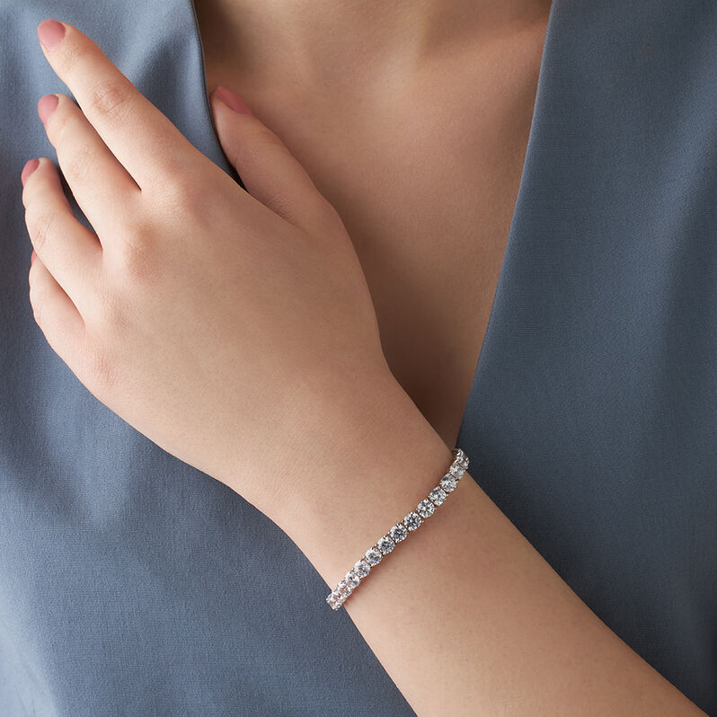 Bracciale Tennis Silver Elegance Argento Rodiato Cubic Zirconia - Bracciali Tennis Donna | Stroili